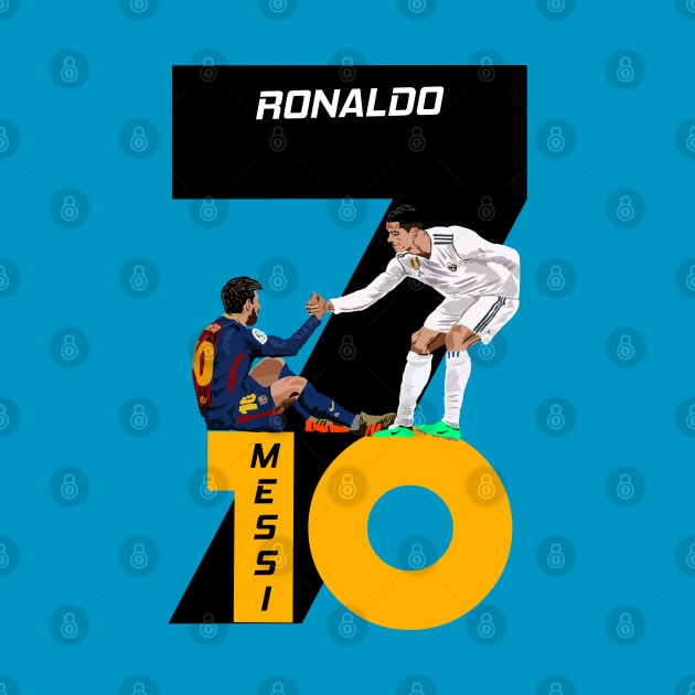 Cristiano Ronaldo and Lionel Messi by Asepart