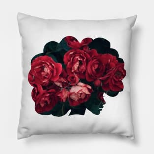 Black Flower Girl Pillow