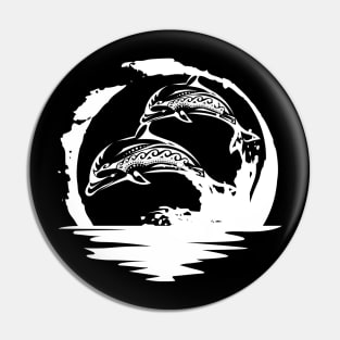 Dolphin, Sunset, Environment, Planet, Ocean Pin