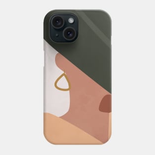 Tropical Girl, Boho Earthy Tone I Phone Case