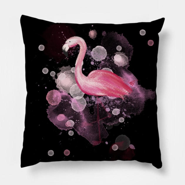 Kopie von Cute Pink Flamingo - Cute Animal - For Flamingo Lover Pillow by Alice_creates