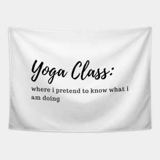 yoga relateable Tapestry