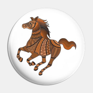 Abstract Horse Pin