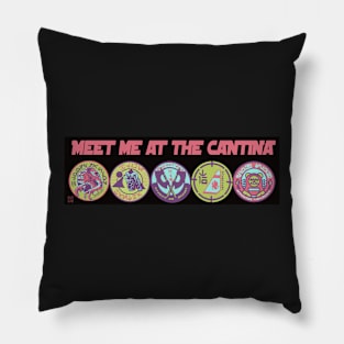 Meet Me at the Cantina Pastel Coasters Bumper Sticker Pillow