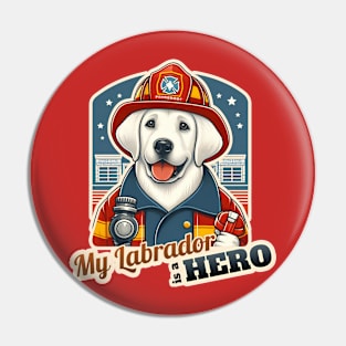 Fireman Labrador Retriever Pin