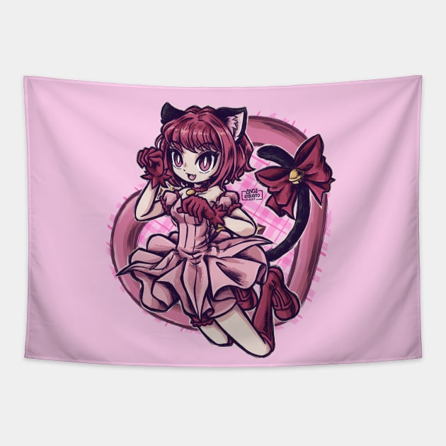 tokyo mew mew - Ichigo Tapestry by Angi.Laguado