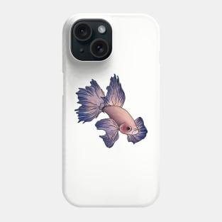 Purple and pink fish Phone Case