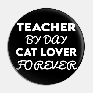 teacher cat Pin