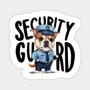 security guard dog Magnet