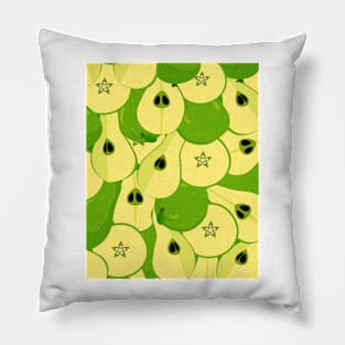 Green pears, fruit pattern Pillow