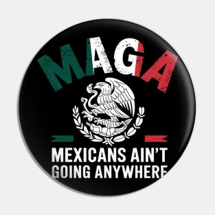 MEXICANS AINT GOING ANYWHERE Pin