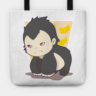 Cute chibi gorilla Tote