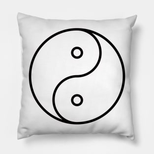 Yin Yang sticker - Ancient Chinese philosophy symbol Pillow