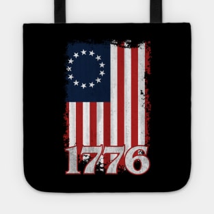 Betsy Ross Flag Vintage America First 1776 Betsy Ross Flag Tote