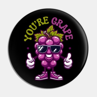 You are Grape | Cute Grape puns for You are Great | Motivational quotes Pin