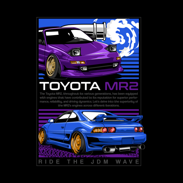 Toyota MR2 Ride The JDM Wave by Harrisaputra