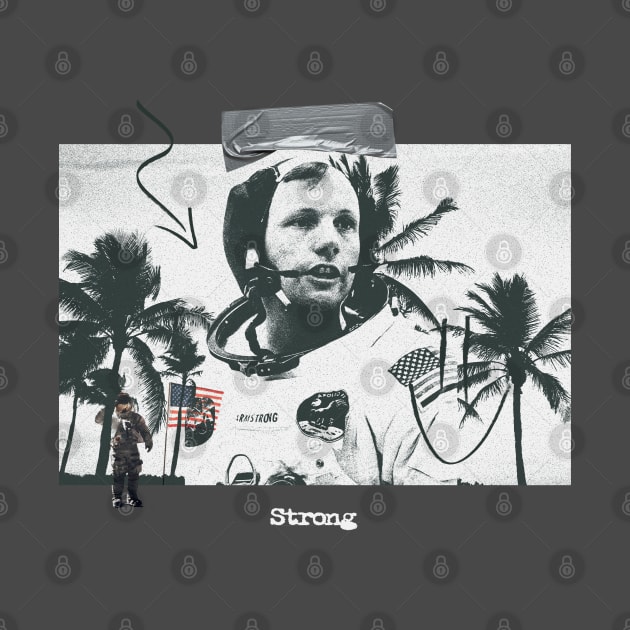 Neil Armstrong Space Vintage by portraiteam