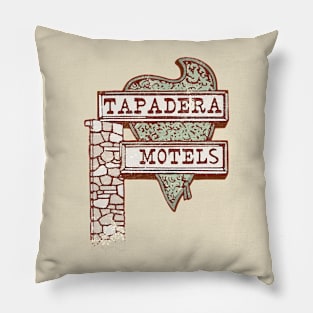 Defunct Tapadera Motels, Pendleton, OR  -- Retro Mid Century Aesthetic Pillow