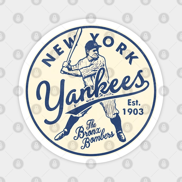 Old Style New York Yankees FULL SIZE by Buck Tee Magnet by Buck Tee