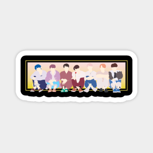 K-POP BOYS FLAT DESIGN DAEBAK Magnet