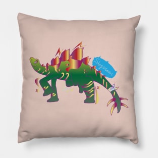 Stegosaurus classic (simple) Pillow