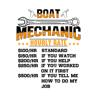 Mechanical Engineer Engineering Job Boat Mechanic T-Shirt