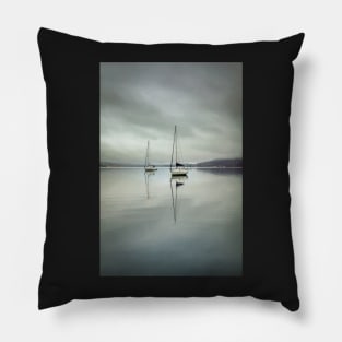 Boats in the mist Pillow