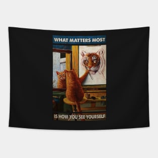 Is How You See Yourself Cat Lover Tapestry