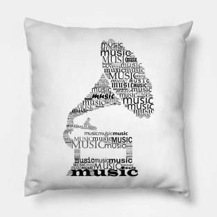 Typographic Gramophone Pillow