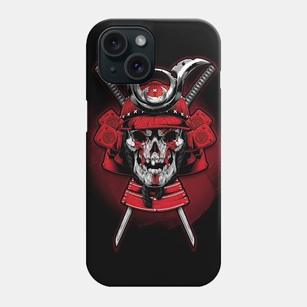 Skull Samurai Phone Case by Chack Loon