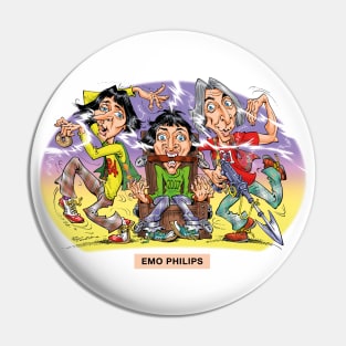 Emo Phillips Pin