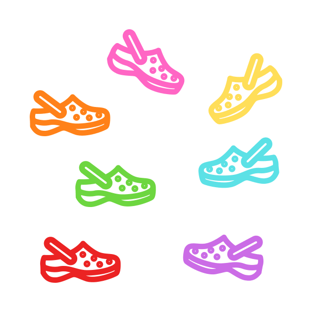 Croc multicolor stickers by Tres-Jolie