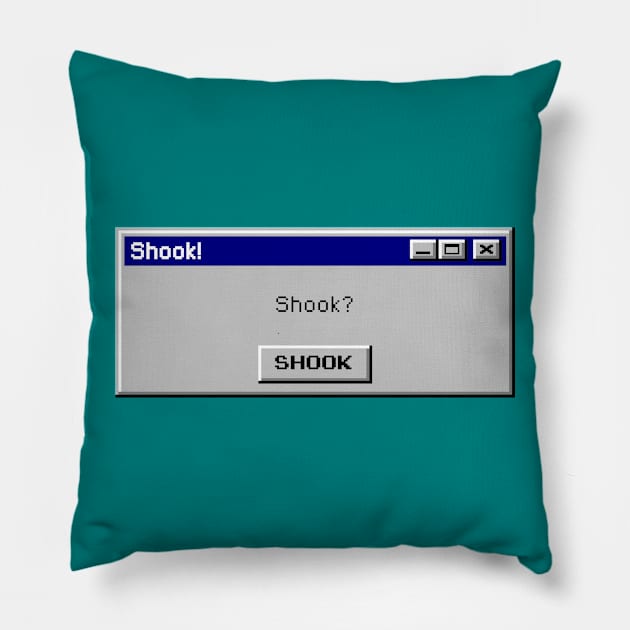 Shook! Pillow by Nothingsman