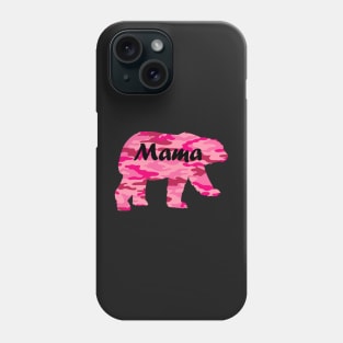 Pink Camouflage Mama Bear Phone Case