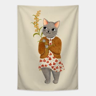 cat berry Tapestry