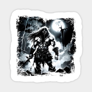 Shadow Man BRZRKR (Berserker,Viking,Metal) Magnet