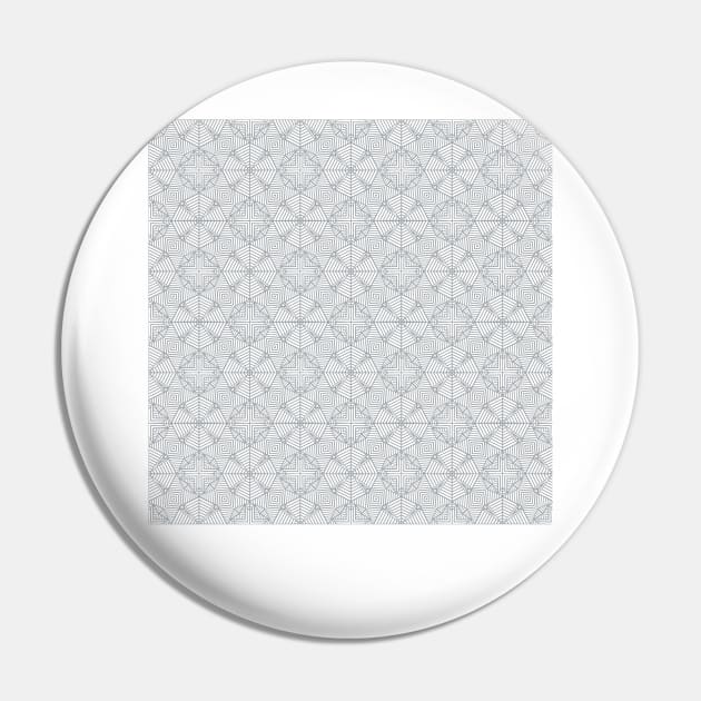 Geo Squares 2 Grey Pin by ProjectM