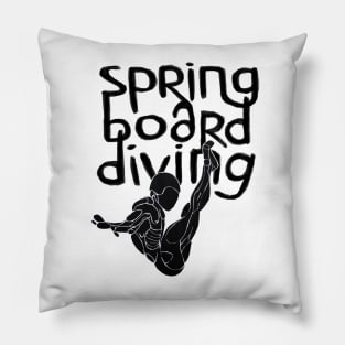 Diving Art, Springboard Diver Pillow