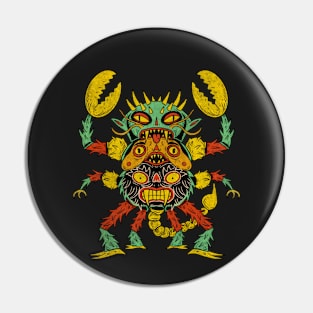 Scorpion Devil Thing Totem Pin