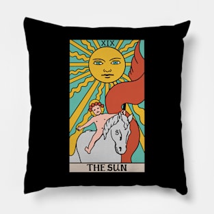 The Sun Tarot Card - Witchy Magic Pillow