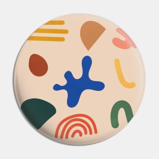 Colorful Abstract Organic Shapes Pin