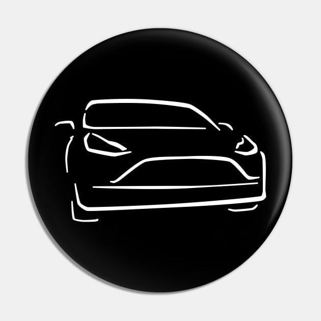 Electric Car Abstract Drawing Pin by Shannon Marie