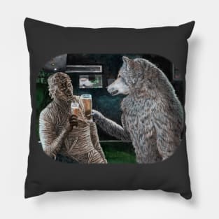 Halloween Monster Beer Celebration Fantasy Image Pillow