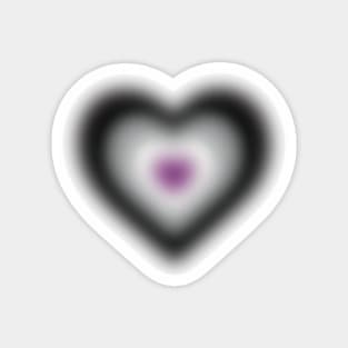 Ace/ASEXUAL BLURRY HEART Magnet