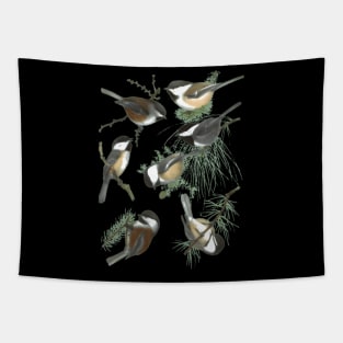 Chickadee Tapestry