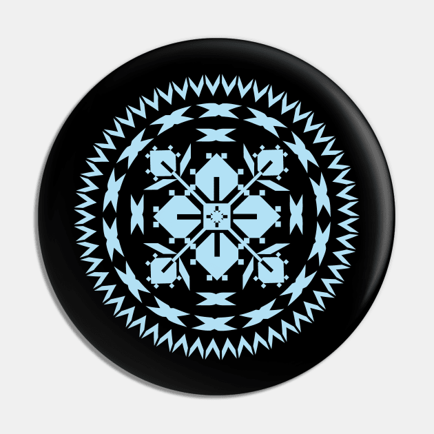 Ethnic folk ornament Pin by Eskimos