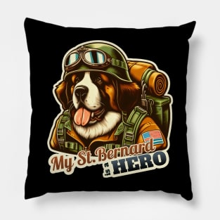 St. Bernard soldier Pillow