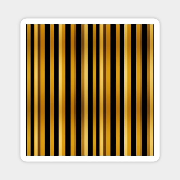 Golden Harmony: Abstract Stripes in Luxe Gold Magnet by star trek fanart and more