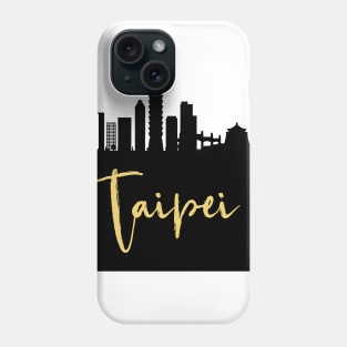 TAIPEI TAIWAN DESIGNER SILHOUETTE SKYLINE ART Phone Case