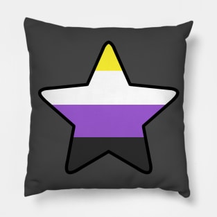 Non-binary Pride Star Pillow